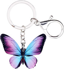 Cute Butterfly Keychain Buterrfly Gifts for Women Girls Bag Wallet Car Keys Acce