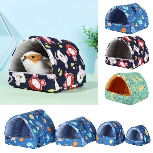 6-Piece Guinea Pig Fleece Bed Set - Plush Small Animal Sleeping Mats, 14.6x10.6", With Cleaning Dustpan & Brush