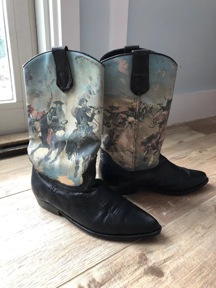 Heel paint shop for boots