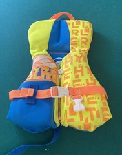 Hyperlite Infant Life Jacket Vest For kids under 30lbs Yellow Orange Blue Clean 