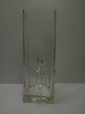 SEA OF SWEDEN GLASS TULIP VINTAGE VASE MID CENTURY SCANDINAVIAN ART GLASS