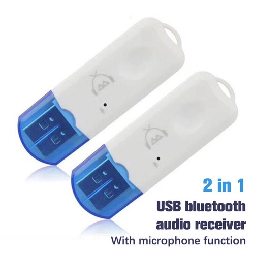 USB 5.0 Bluetooth Receiver Wireless Audio Receiver with Microphone - Photo 2/9