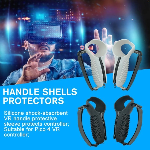 Anti-Slip Controller Grip Silicone Protective Case VR For Pico Cover 4 G5B7 Anti-Slip Controller Grip Silicone Protective Case VR For Pico Cover 4 G5B7