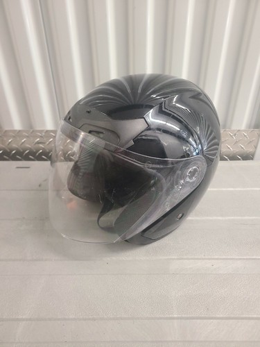 Shield Motorcycle Helmet Black 