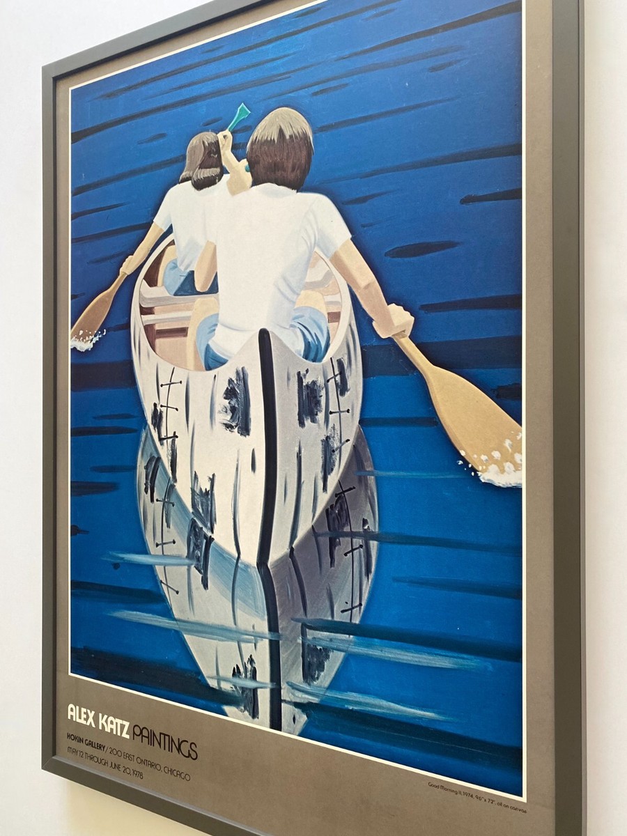 ALEX KATZ RARE 1978 LITHOGRAPH PRINT FRAMED EXHIBIT POSTER 