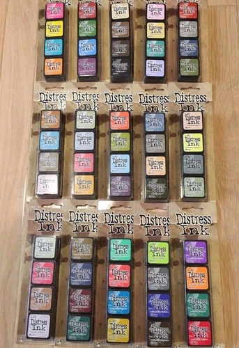 NEW Ranger Tim Holtz Mini Distress Ink Stamp Pad Kit (4 Ink Pads) YOU CHOOSE