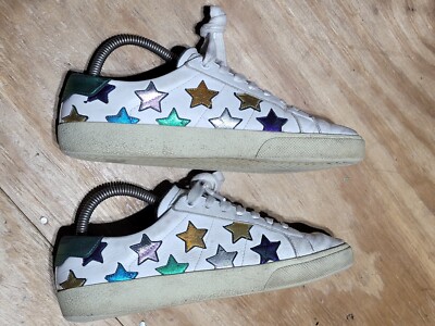 Saint Laurent Court Classic SL-06 Metallic California Low Multi Stars Women 37 
