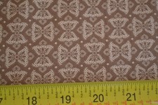 By 1/2 Yd, Tan Print on Brown Cotton, Marcus/Civil War Chronicles/Rothermel,B652