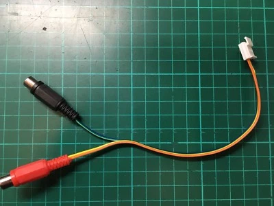 JAPAN ARCADE Stereo Cable RCA Femelle 25cm Konami GX Pcb Borne Arcade Jamma Cabinet Harness