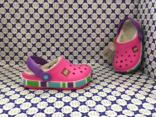 Crocs Sabot Ciabatta Invernale Kids - Crocband Lego - Fuxia Viola | eBay