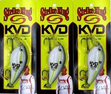 (3) Strike King KVD 8.0 Square Bill 4 1/4" Crankbaits 1.5 Oz Sexy Shad Brand New
