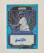 2022 Panini Prizm ~ TEAL DONUT CIRCLES #’d /13 ~ Yonny Hernandez RC Auto SSP