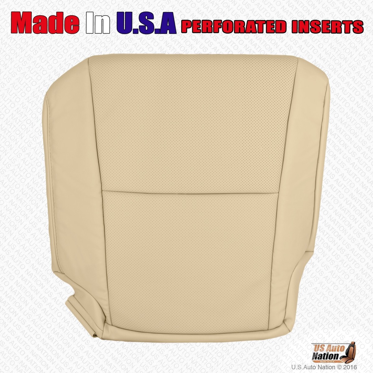 For 10-15 Lexus RX350 RX450h-Driver Side Bottom Genuine Leather Seat Cover Black