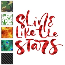 Shine Like The Stars 2, Vinyl Decal Sticker, 40 Patterns & 3 Sizes, #6391