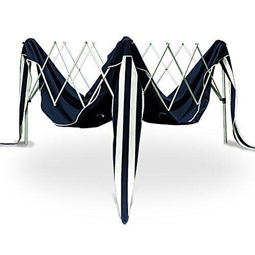 Gazebo 3x3 Pieghevole Blu Impermeabile Richiudibile Tendone Giardino Con Sacca - Foto 5 di 5