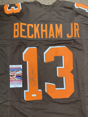 ODELL BECKHAM JR #13 CLEVELAND BROWNS SIGNED AUTOGRAPHED CUSTOM
