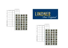 2x 5er Set LINDNER Multi collect Münzblätter MU35 für 35 Münzen bis 27 mm