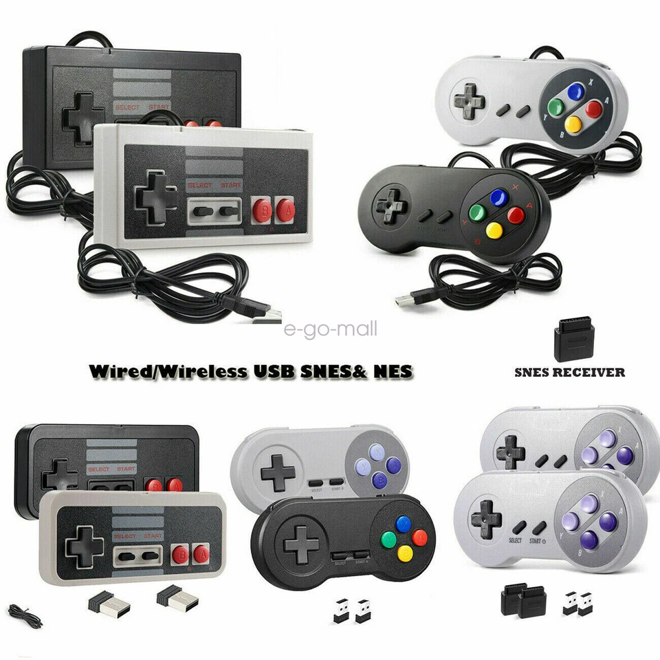USB Wired/Wireless SNES /NES PC Gamepad Controller for Mac Windows PC Raspberry - Image 3 of 4