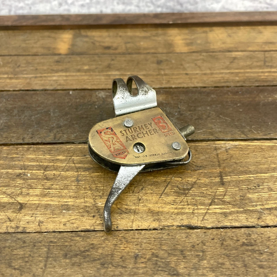 Palanca de cambios Sturmey Archer vintage color latón gatillo interruptor palanca de cambios AW 3 velocidades Foto 4 de 4