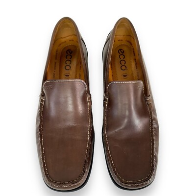 Ecco Classic Moc Driving Shoes Loafer Mens Sz 47 US 13 Brown 