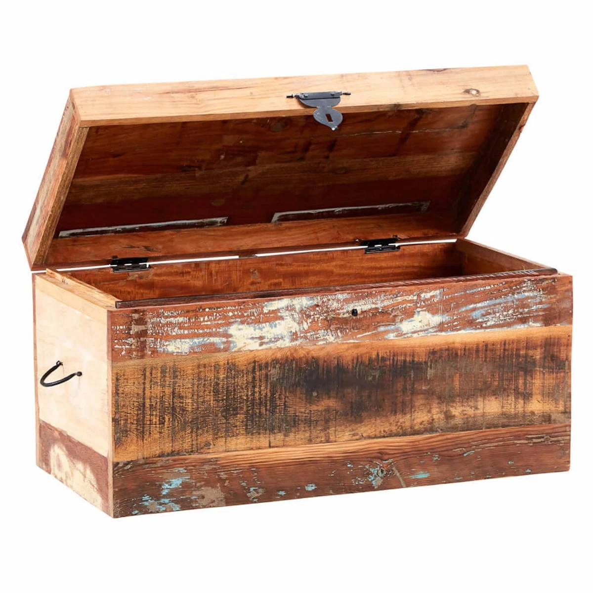 Reclaimed wood blanket box deals