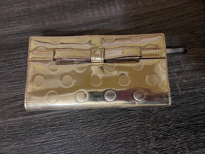 Kate Spade Gold Polka Dot Wallet