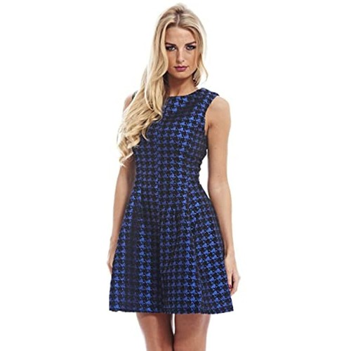 AX Paris Women's Metallic Dogtooth Kick 