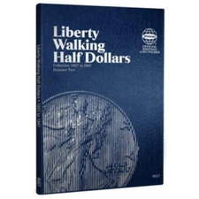 WHITMAN 9027 Coin Folder Walking Liberty Half Dollar 1937 thru1947 Book