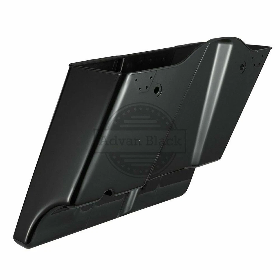 Midnight Pearl Dual Cutout Extend Stretched Saddlebags For Harley Touring 93-13 - Image 4 of 4