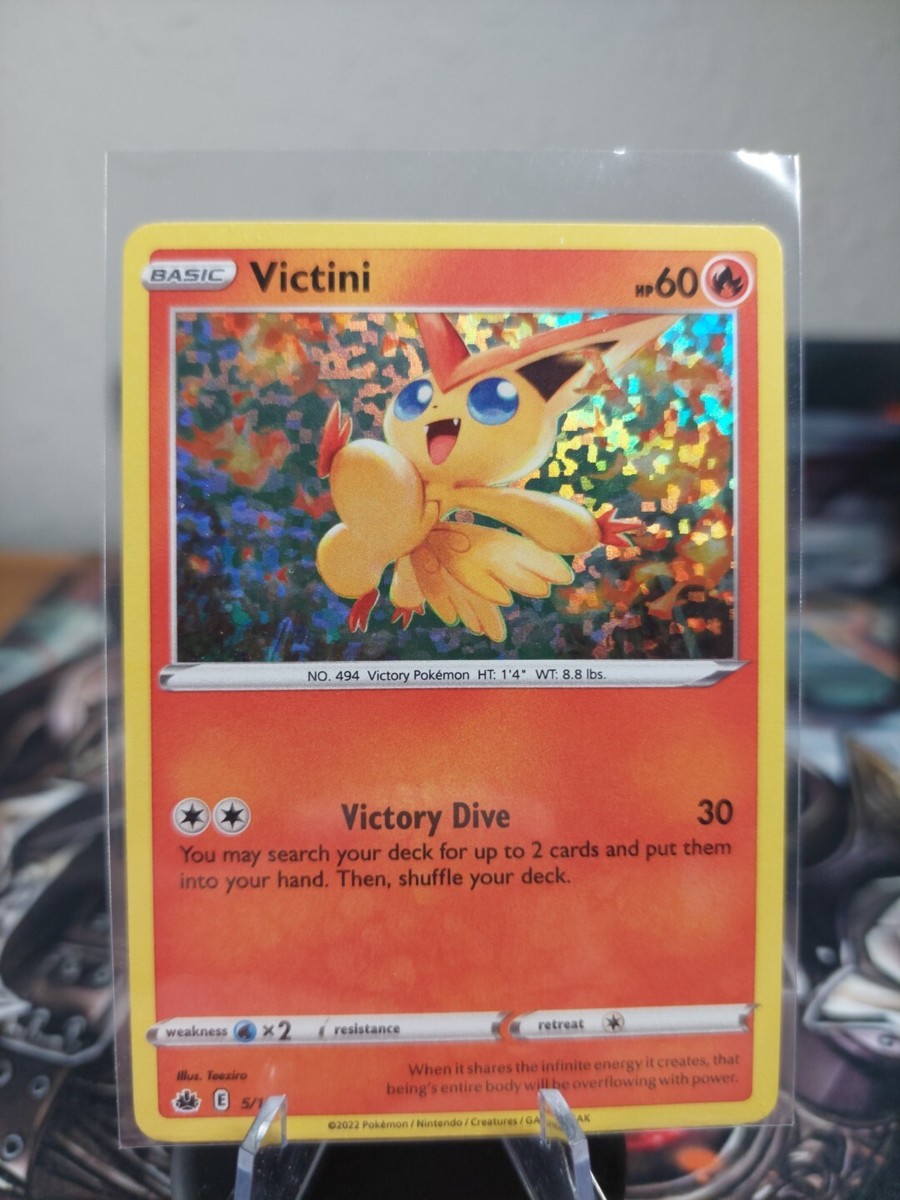 5 15 pokemon card Victini 5/15 2022 Mcdonald's Promo Holo Rare Pokemon Card Pokémon TCG NM