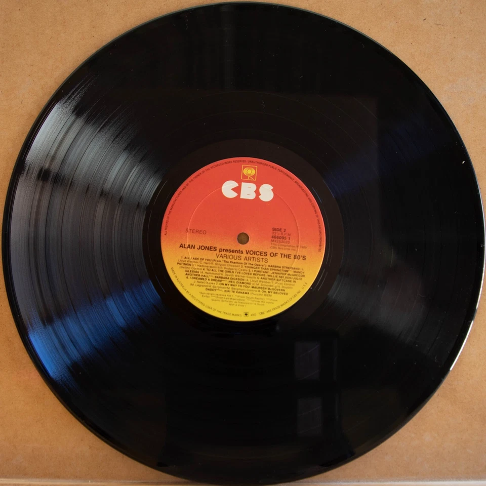 ALAN JONES PRESENTS VOICES OF THE 80S - Vinyl LP - 1988 - CBS Records -VG (2307) - Image 3 of 4