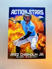 Jazz Chisholm Jr. 2023 Topps Chrome Update Actions Stars #ASC-30 Miami Marlins
