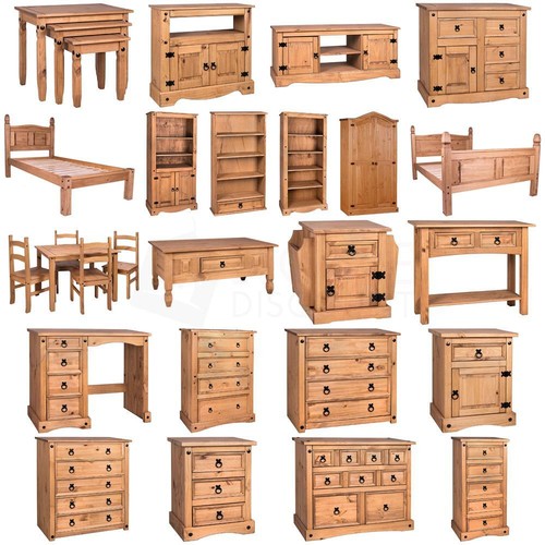 Corona Solid Pine Mexican Living Bedroom Dining Room Waxed Furniture Tables - Picture 2 of 194