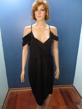 plus size 2X black strappy off shoulder lined dress CHARLOTTE RUSSE