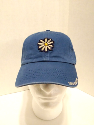 m Life is Good A Tattered Chill Cap Daisy Appliqué Vintage Blue One
