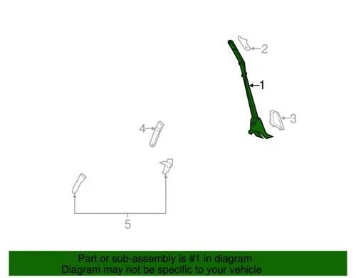 Genuine GM 2007-2011 Chevrolet Seat Belt With Retractor Pre-Tensioner 19256092 - Image 4 of 4