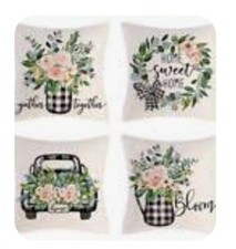  4 Farmhouse Flower Market Garden Throw Pillow Covers 18 X 18