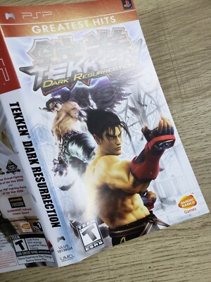 USED COVER & MANUAL ONLY - NO GAME - TEKKEN DARK RESURRECTION