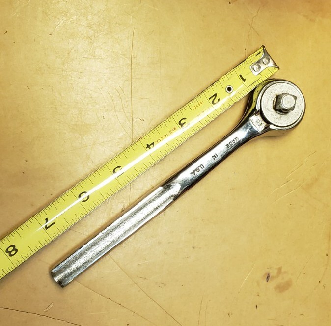 Vintage Kraeuter Tools 32070 Chrome Reversible Ratchet Wrench 3/8