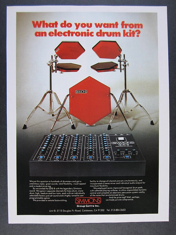 Vintage simmons drums deals