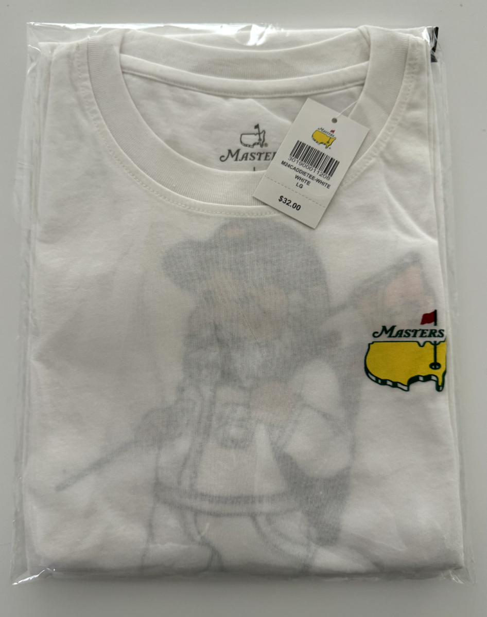 2024 Masters Gnome Caddy T Shirt White Size Large Tee Caddie | eBay