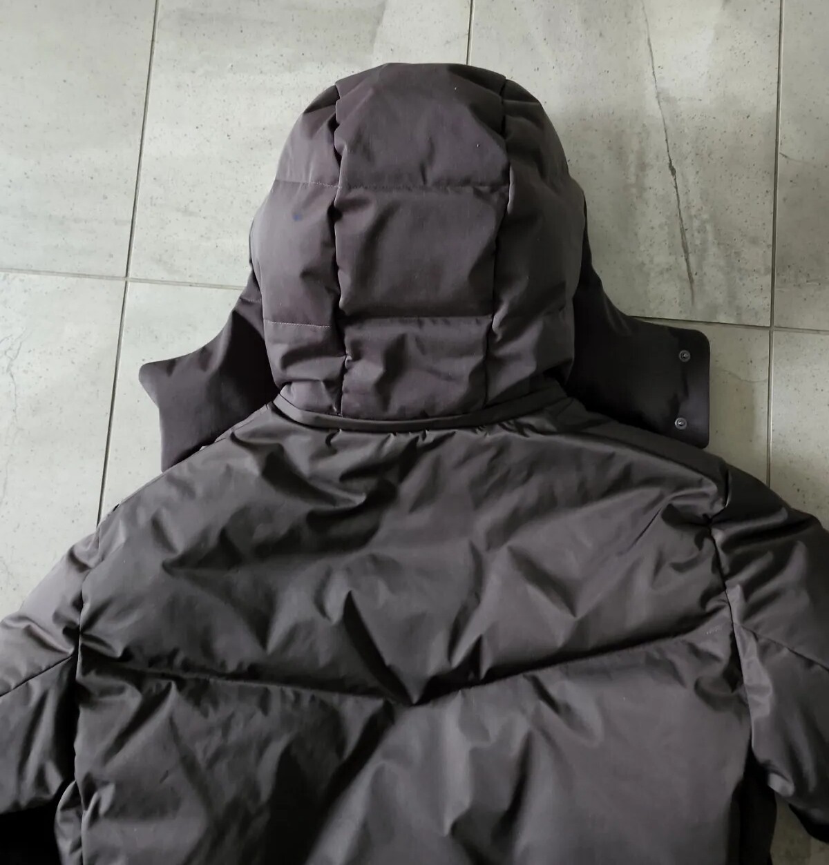 Uniqlo +J oversized down parka M blouson olive green grey Jacket U Jil Sander image 10