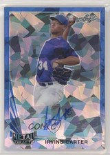 2021 Leaf Metal Draft 1990 Blue Crystals 2/15 Irving Carter #LA-IC1 Auto xb2