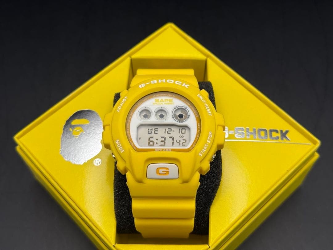 CASIO G-SHOCK BAPE DW-6900 Limited 1000 Rare Yellow thumbnail 2
