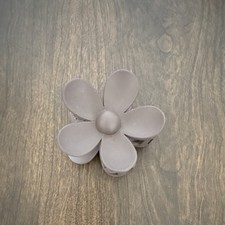 Flower Hair Claw Clip Brown Solid Plastic, Women  s, Flower Shape