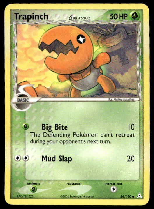 Pokemon Holon Phantoms #84/110 Trapinch (Delta Species) Common