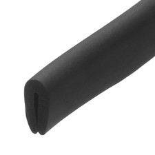 Rubber Edge Trim 1/8" 3mm x6.6Ft U Channel Protector 2-4mm Black 11x19mm