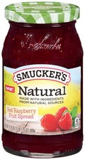 Smucker's Natural Fruit Spread Red Raspberry, 17.25oz