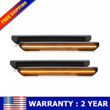 Amber Red White LED Side Marker Lights Fits 2020-2023 GMC Sierra 2500 HD 3500 HD