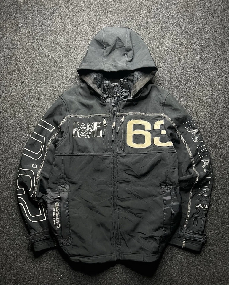 Auténtica chaqueta Camp David 63 Cabo de Hornos 2501 Heritage cremallera completa para hombre talla M Foto 3 de 4